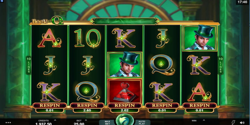 Books of Oz là top game slot đổi thưởng BGDC được nhiều người lựa chọn