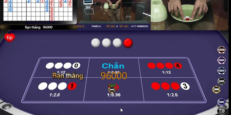 Thực hiện theo công thức đánh Xóc Đĩa Ku Casino với quy tắc 3 nhỏ 1 lớn